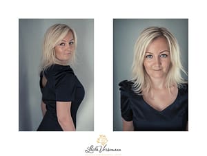 Din kvindefotograf poserer dig